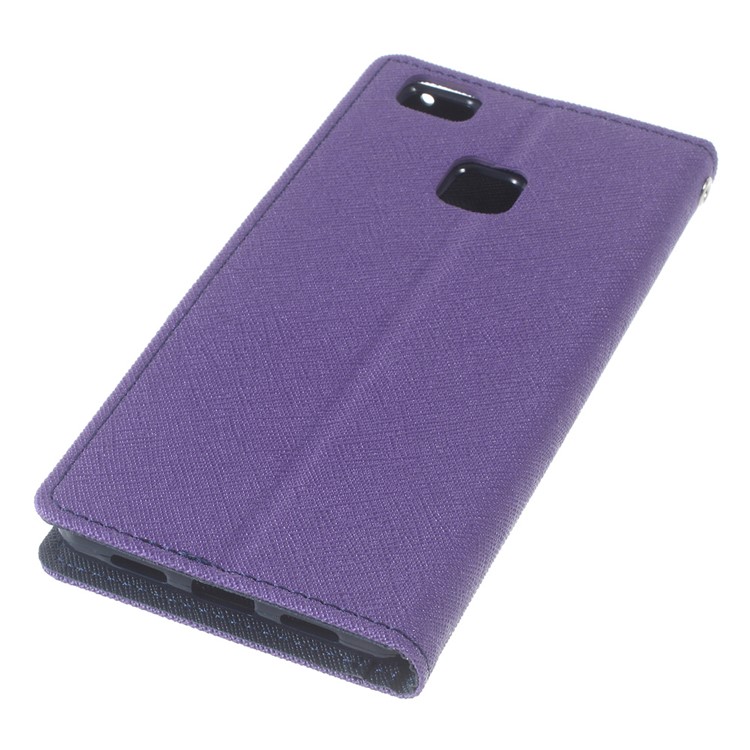 MERCURY GOOSPERY for Huawei P9 Lite / G9 Lite Fancy Diary Leather Case - Purple-4