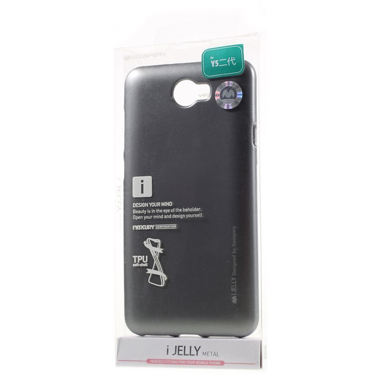 MERCURY GOOSPERY i JELLY TPU Back Case for Y5II / Y5 II - Grey-6