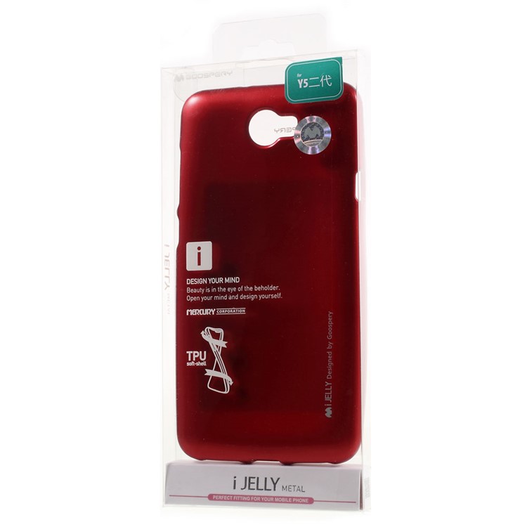 MERCURY GOOSPERY i JELLY TPU Case for Y5II / Y5 II - Red-6