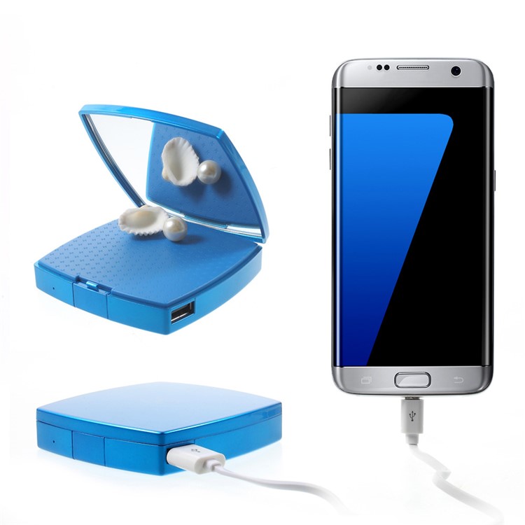 

VORSON Mirror Li-polymer 6000mAh Power Bank 2.1A for iPhone iPad Samsung - Blue, iPhone 6s