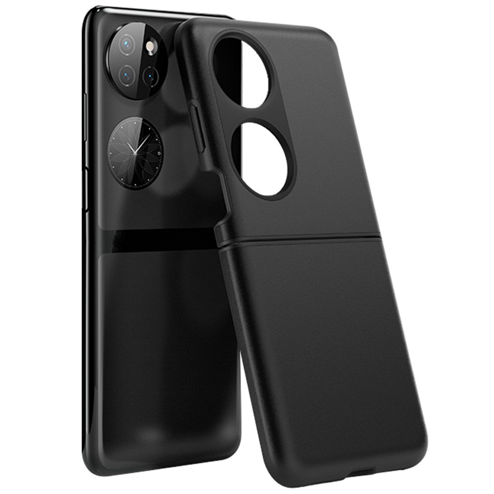 Ultra Thin Matte Hybrid TPU + PC Anti-Fingerprint Shockproof Phone Case for Huawei P50 Pocket - Black-1