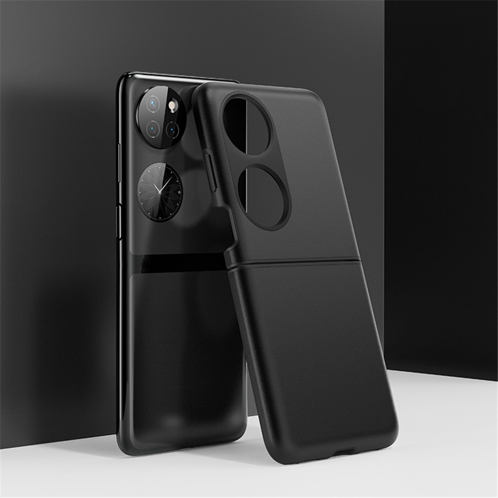 Ultra Thin Matte Hybrid TPU + PC Anti-Fingerprint Shockproof Phone Case for Huawei P50 Pocket - Black-2