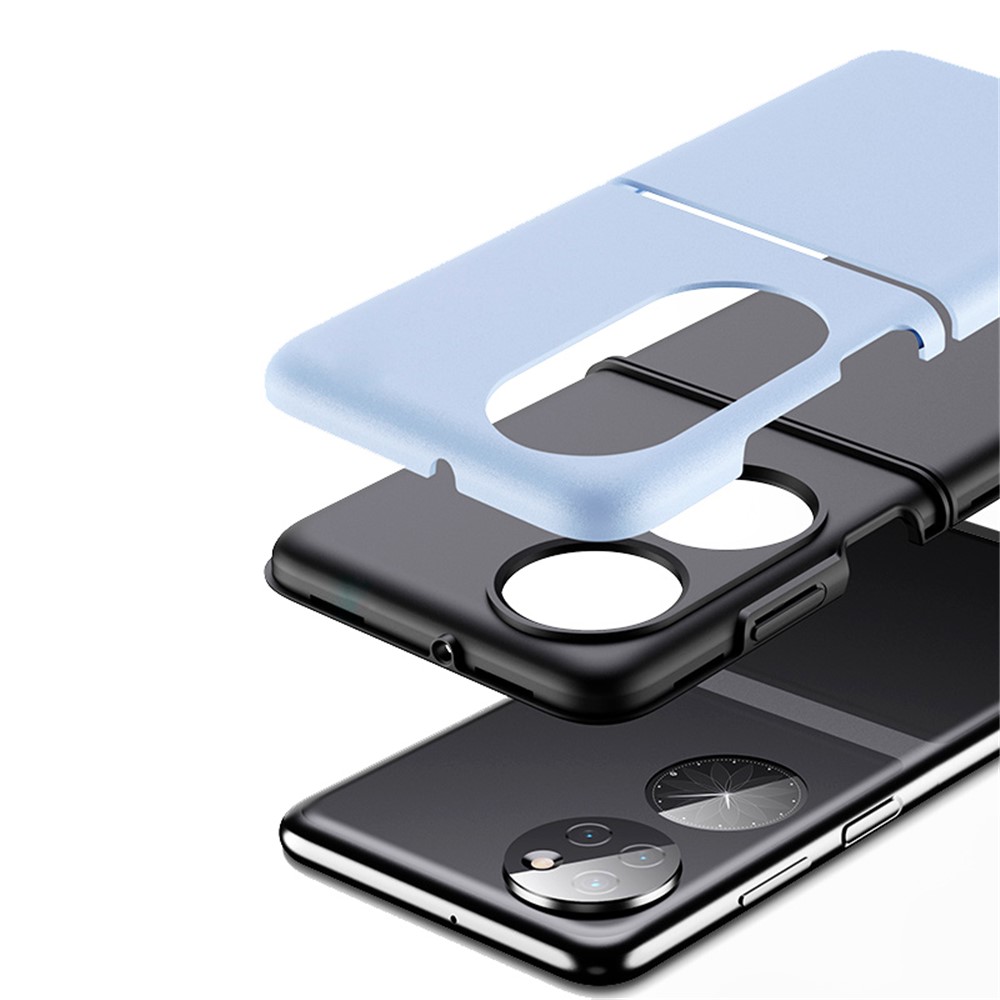 Ultra Thin Matte Hybrid TPU + PC Anti-Fingerprint Shockproof Phone Case for Huawei P50 Pocket - Black-4