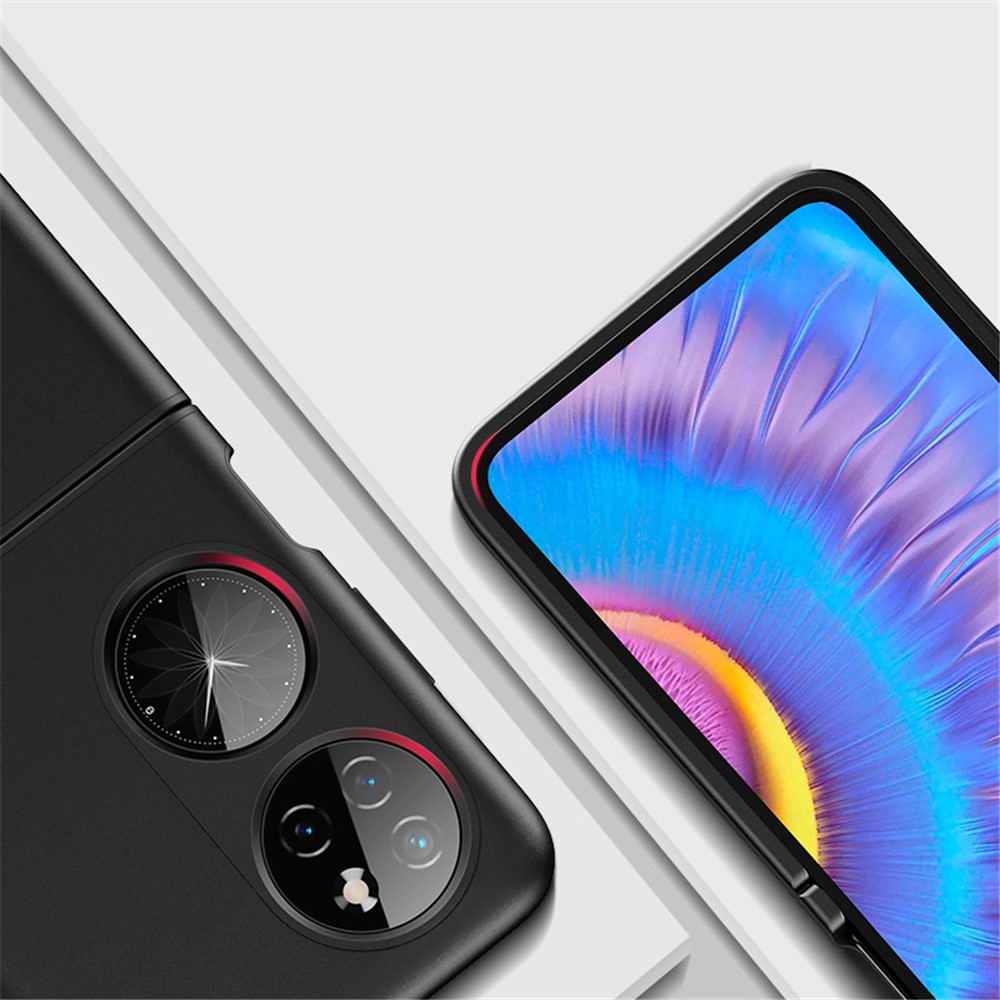 Ultra Thin Matte Hybrid TPU + PC Anti-Fingerprint Shockproof Phone Case for Huawei P50 Pocket - Black-7