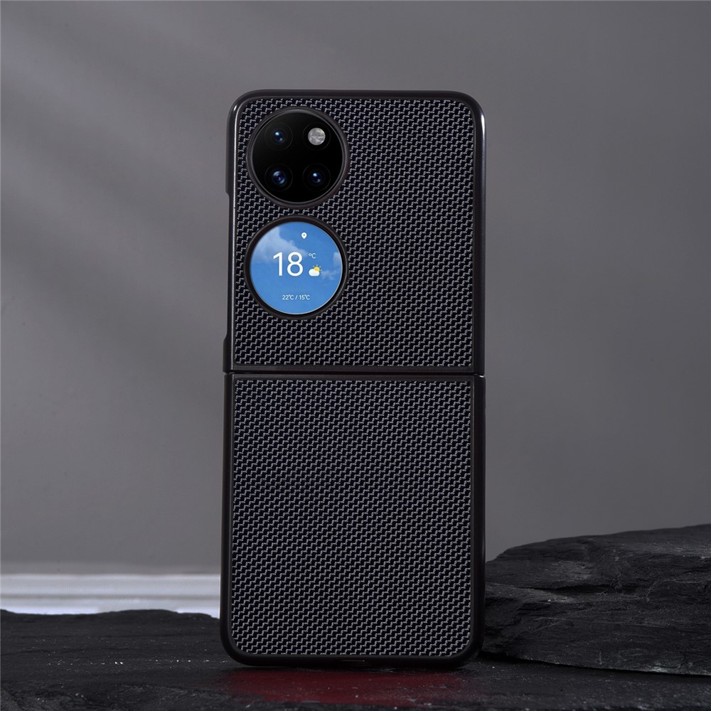 Shockproof Protection Nylon Coating Flexible TPU Phone Case Cover for Huawei P50 Pocket - Black-2