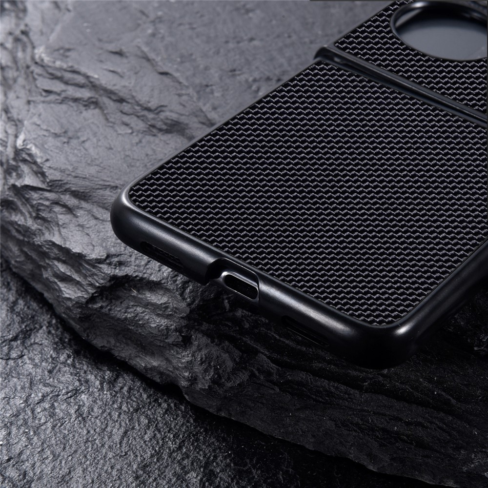 Shockproof Protection Nylon Coating Flexible TPU Phone Case Cover for Huawei P50 Pocket - Black-8