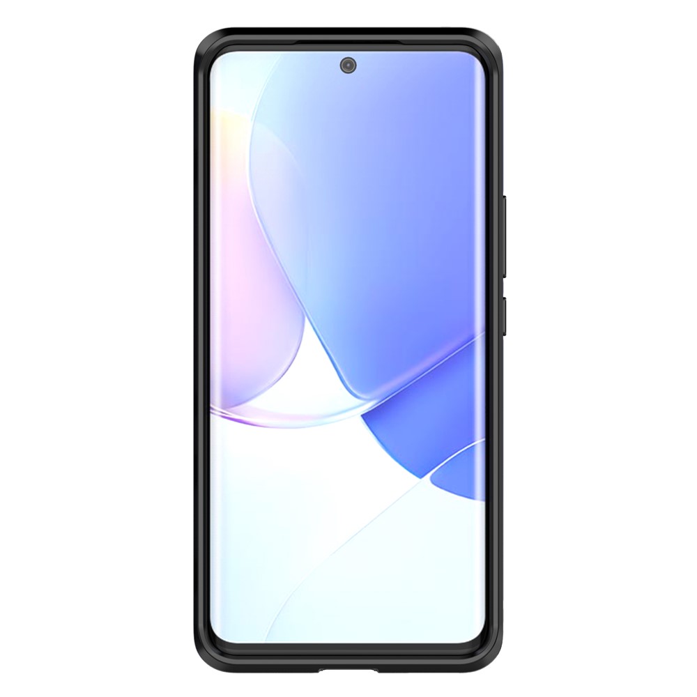 For Huawei nova 9 Soft TPU Hard PC Kickstand Phone Case Protective Cover - Black-3
