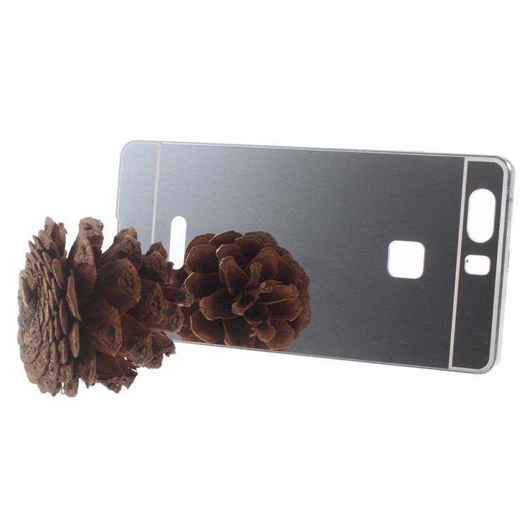 Slide-on Aluminum Alloy Frame PC Back Cover for Huawei P9 Plus - Silver-3