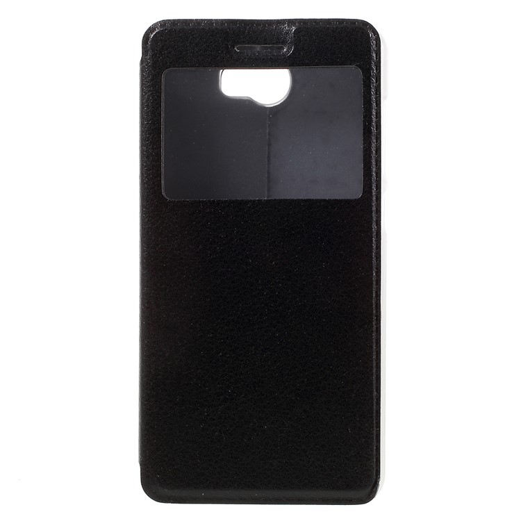 View Window Leather Stand Case for Huawei Y5II/Y5 II - Black-3