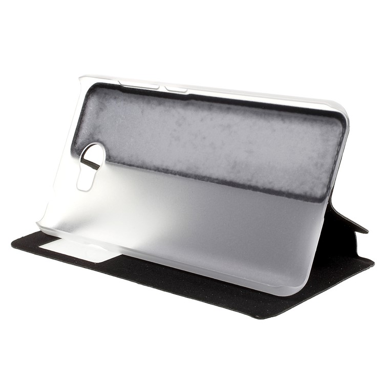 View Window Leather Stand Case for Huawei Y5II/Y5 II - Black-4
