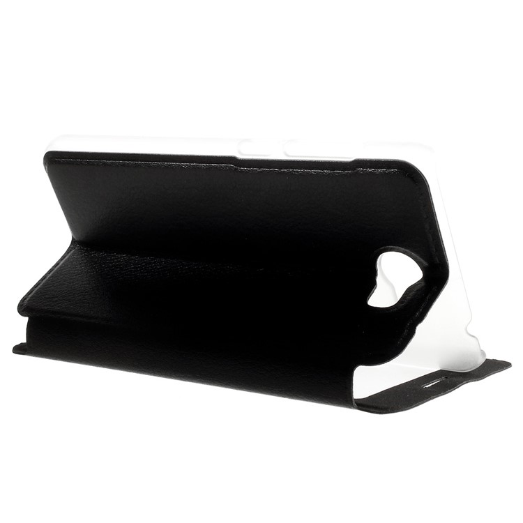 View Window Leather Stand Case for Huawei Y5II/Y5 II - Black-5