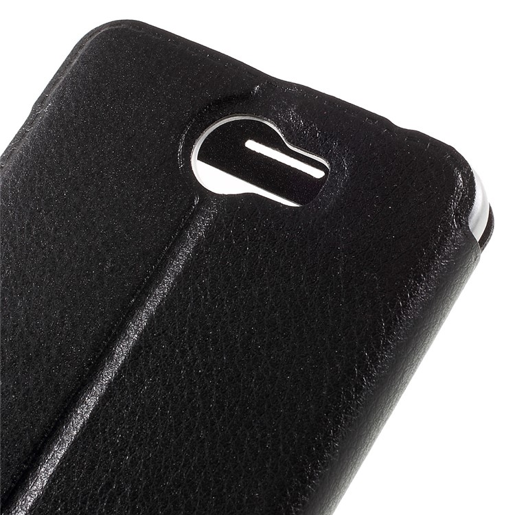 View Window Leather Stand Case for Huawei Y5II/Y5 II - Black-8