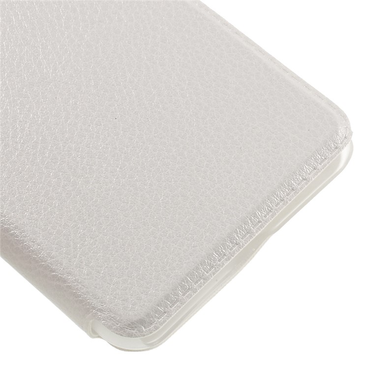 View Window Leather Stand Cover for Huawei Y5II/Y5 II - White-7