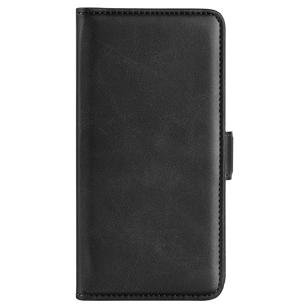 For Honor 60 Pro Textured Business Elegant Phone Cover PU Leather Flip Folio Book Stand Wallet Case - Black-2