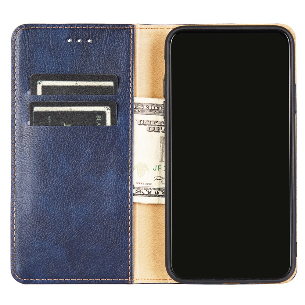 For Honor X30i Auto Magnetic Closed Shockproof Cover PU Leather + TPU Wallet Stand Mobile Phone Shell Case - Blue-4