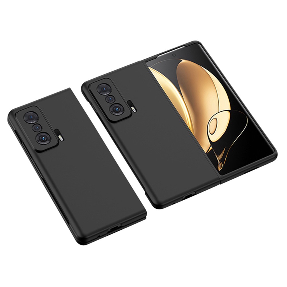For Honor Magic V Hard PC Phone Case Rubberized Finish Protective Folding Cellphone Cover - Black-1