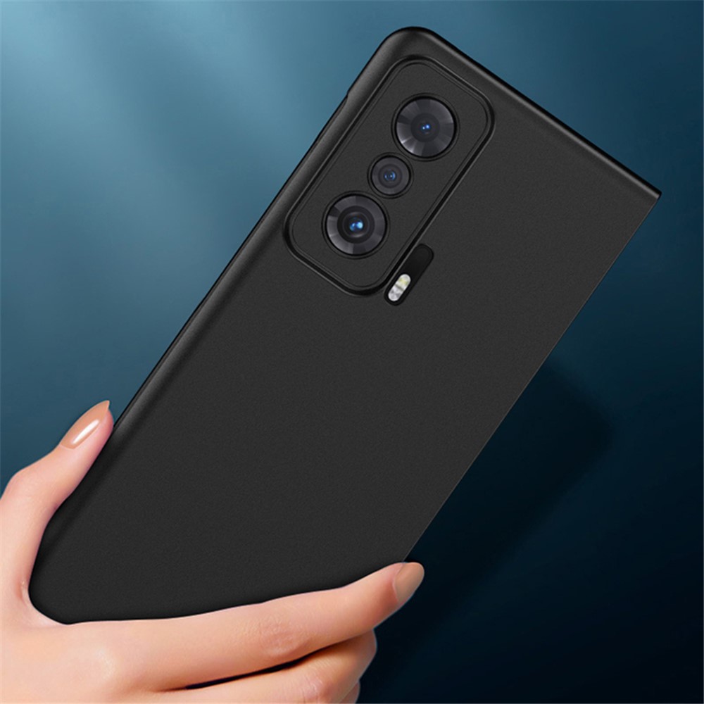 For Honor Magic V Hard PC Phone Case Rubberized Finish Protective Folding Cellphone Cover - Black-6