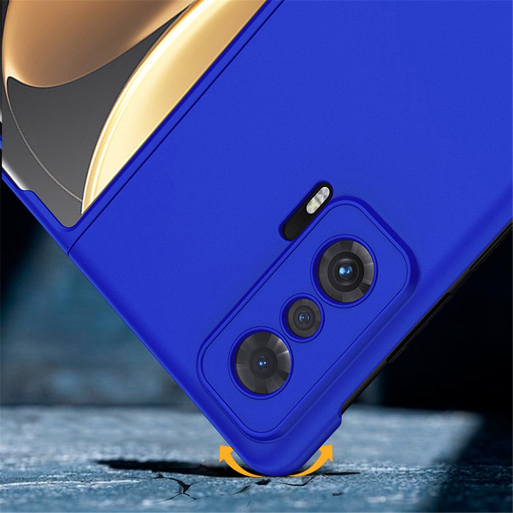 For Honor Magic V Hard PC Phone Case Rubberized Finish Protective Folding Cellphone Cover - Black-7
