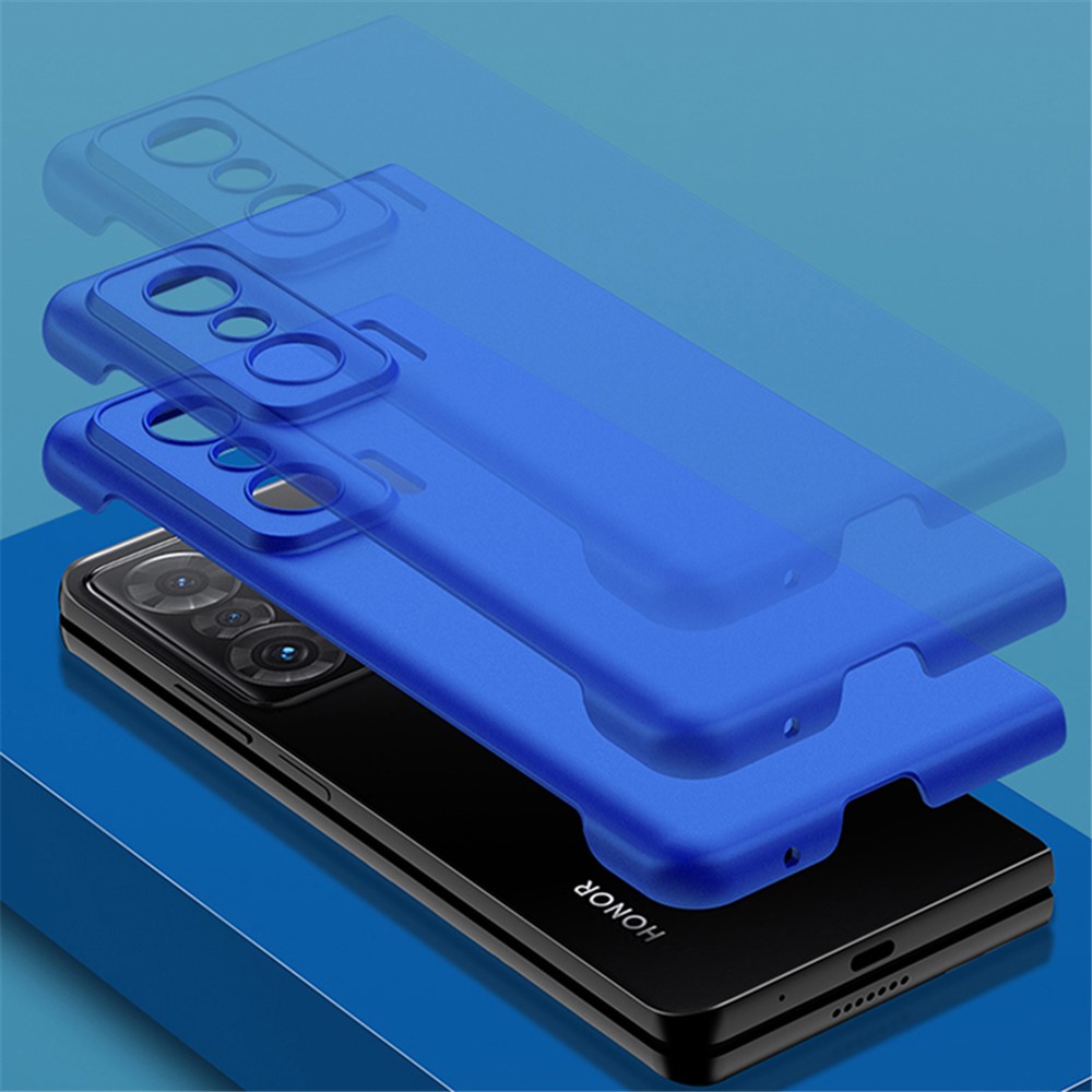 For Honor Magic V Hard PC Phone Case Rubberized Finish Protective Folding Cellphone Cover - Black-8