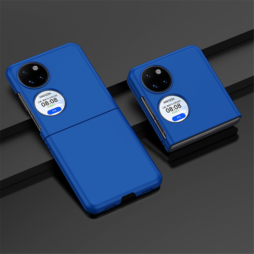 Precise Cutout Rubberized Phone Case for Huawei P50 Pocket, Anti-scratch Hard PC Folding Cover - Blue-2