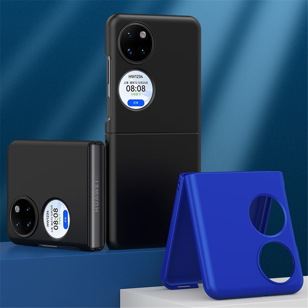 Precise Cutout Rubberized Phone Case for Huawei P50 Pocket, Anti-scratch Hard PC Folding Cover - Blue-3