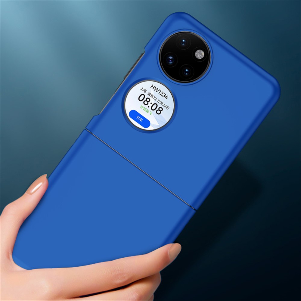 Precise Cutout Rubberized Phone Case for Huawei P50 Pocket, Anti-scratch Hard PC Folding Cover - Blue-7