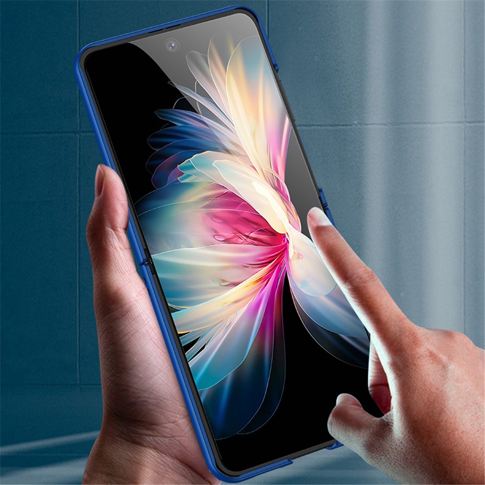 Precise Cutout Rubberized Phone Case for Huawei P50 Pocket, Anti-scratch Hard PC Folding Cover - Blue-8