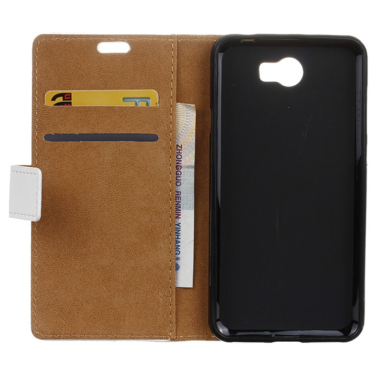 Leather Wallet Case Phone Cover for Huawei Y6II Compact - Tribal Geometric Figure-6