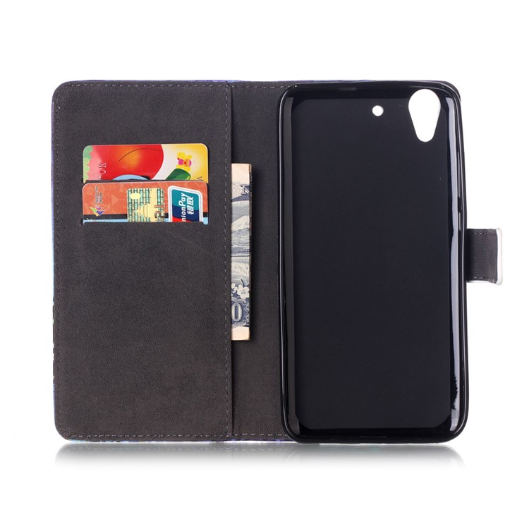 Embossed Magnetic Leather Wallet Case for Huawei Y6II / Honor 5A - Flowers Pattern-6