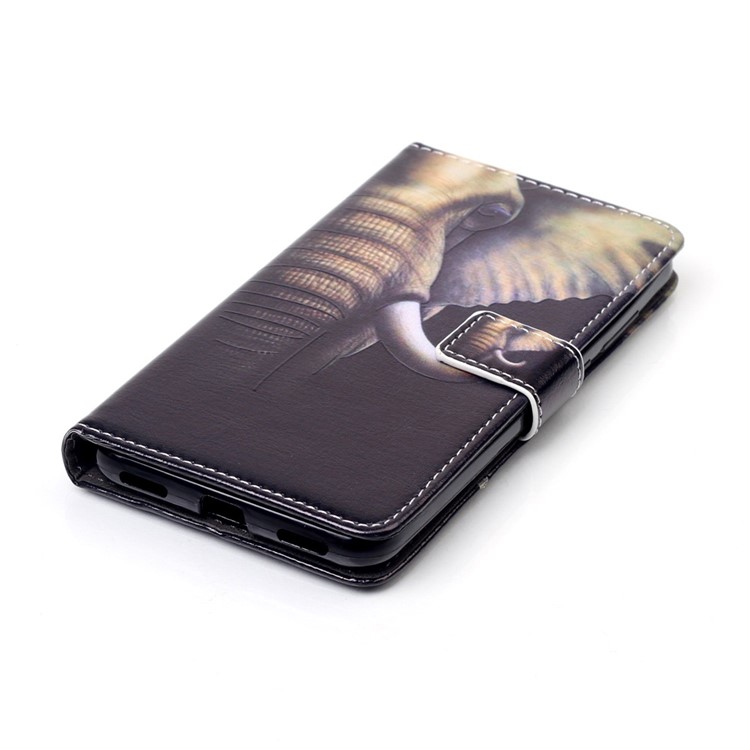 Embossed Wallet Leather Stand Case for Huawei Y6 II / Honor 5A - Elephant Pattern-4