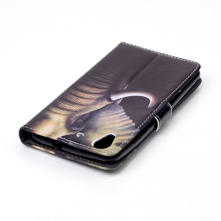 Embossed Wallet Leather Stand Case for Huawei Y6 II / Honor 5A - Elephant Pattern-5