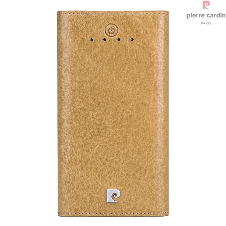 PIERRE CARDIN Dual USB Mobile Charger Power Bank 10000mAh for iPhone iPad Samsung - Brown-2
