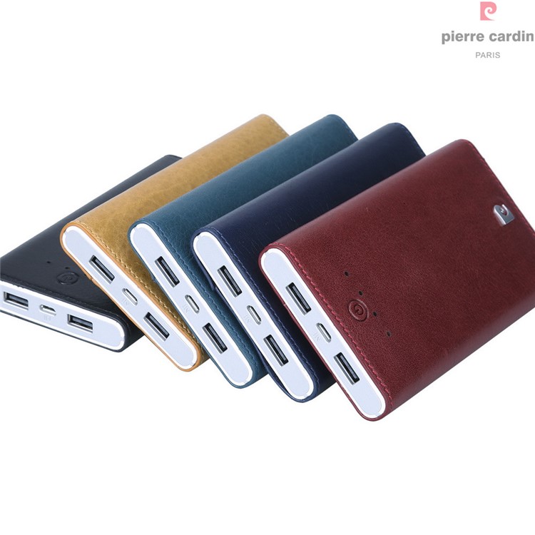 PIERRE CARDIN Dual USB Mobile Charger Power Bank 10000mAh for iPhone iPad Samsung - Brown-6