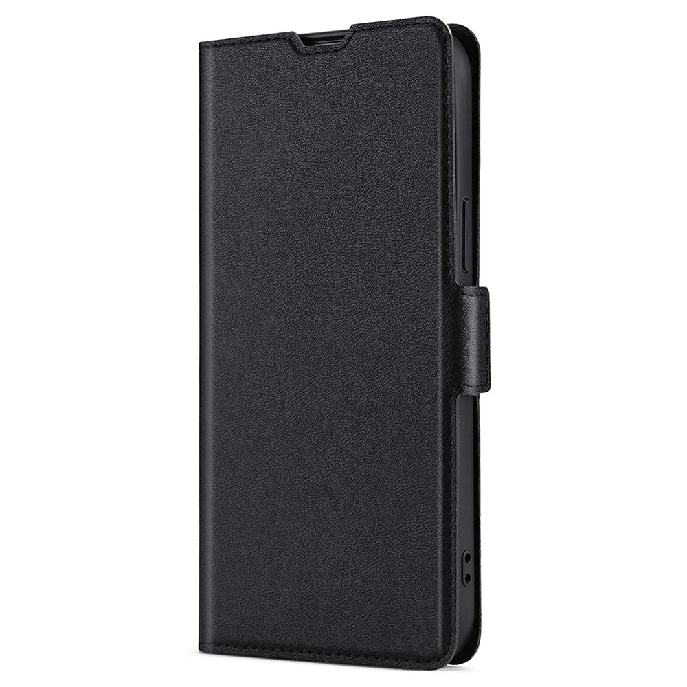 Shockproof PU Leather Case for Honor Magic4 Ultra-thin Folio Flip Cover Side Magnetic Closure Stand Case with Card Slot - Black-7