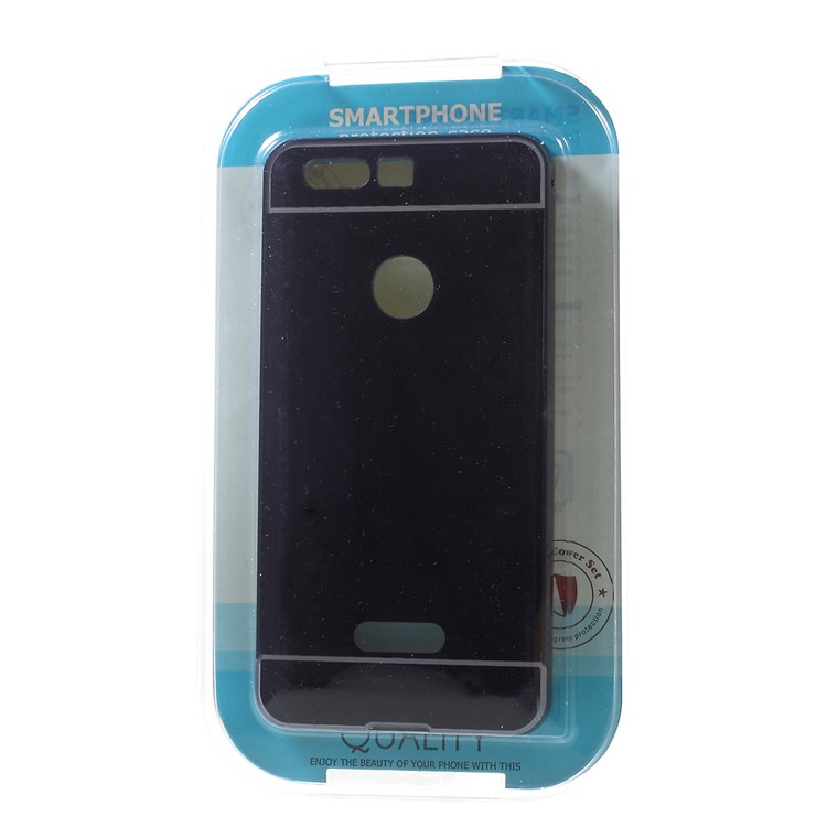 Sliding Metal Frame Plastic Phone Case for Huawei Honor 8 - Grey-6