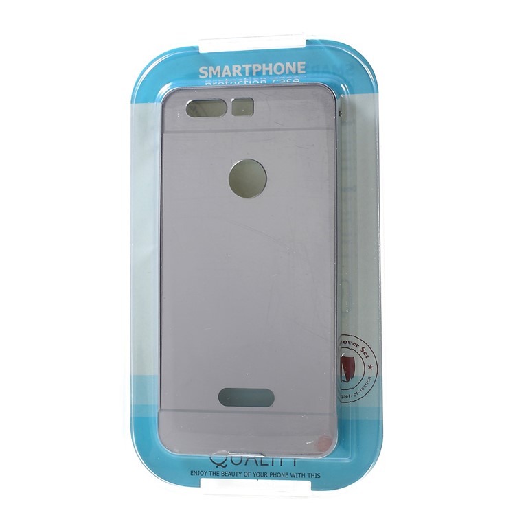 Sliding Metal Frame Plastic Shell Case for Huawei Honor 8 - Silver-10