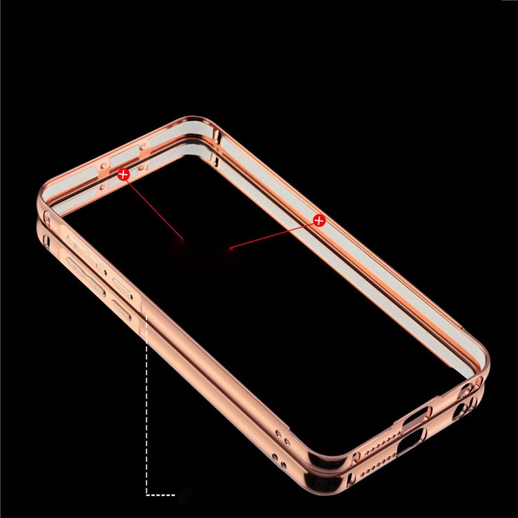 Sliding Metal Frame PC Case for Huawei Honor 8 - Rose Gold-4