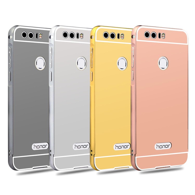 Sliding Metal Frame PC Case for Huawei Honor 8 - Rose Gold-8