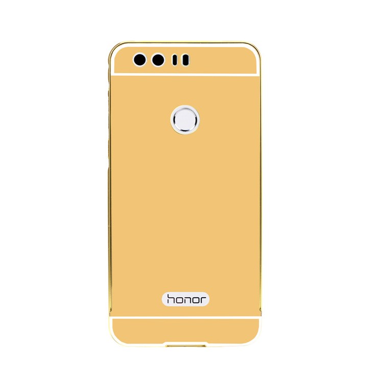 Sliding Metal Frame Plastic Case Cover for Huawei Honor 8 - Gold-4