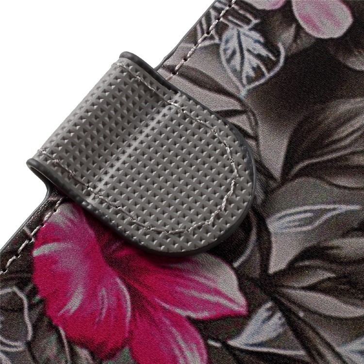 PU Leather Card Holder Case for Huawei Honor 5C / GT3 - Vivid Flowers-10