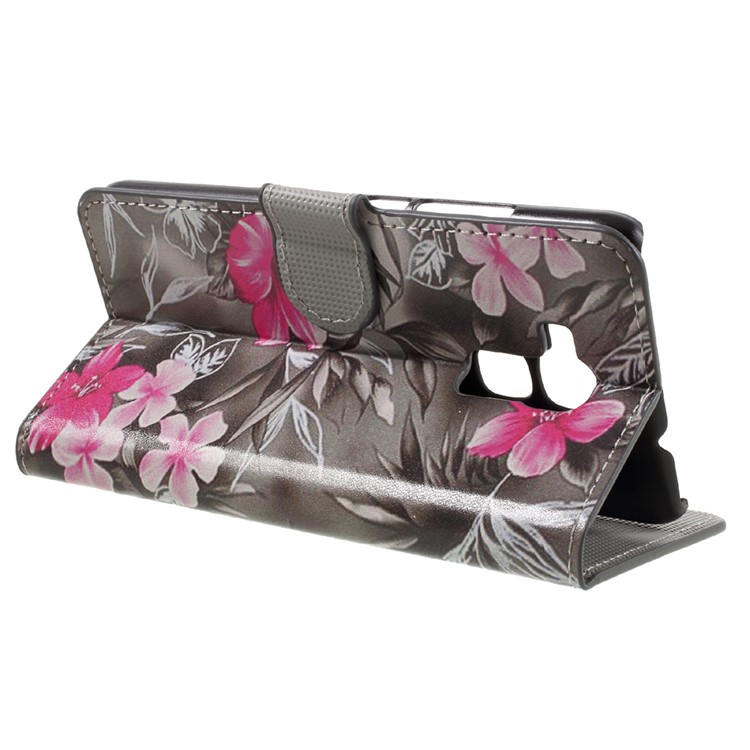 PU Leather Card Holder Case for Huawei Honor 5C / GT3 - Vivid Flowers-5
