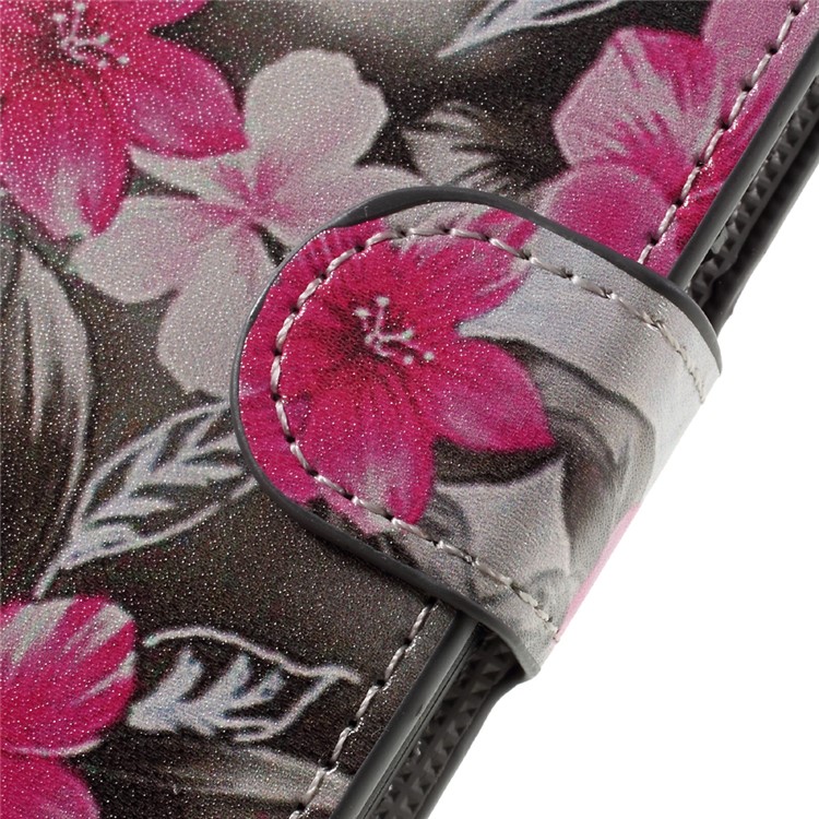 PU Leather Card Holder Case for Huawei Honor 5C / GT3 - Vivid Flowers-9