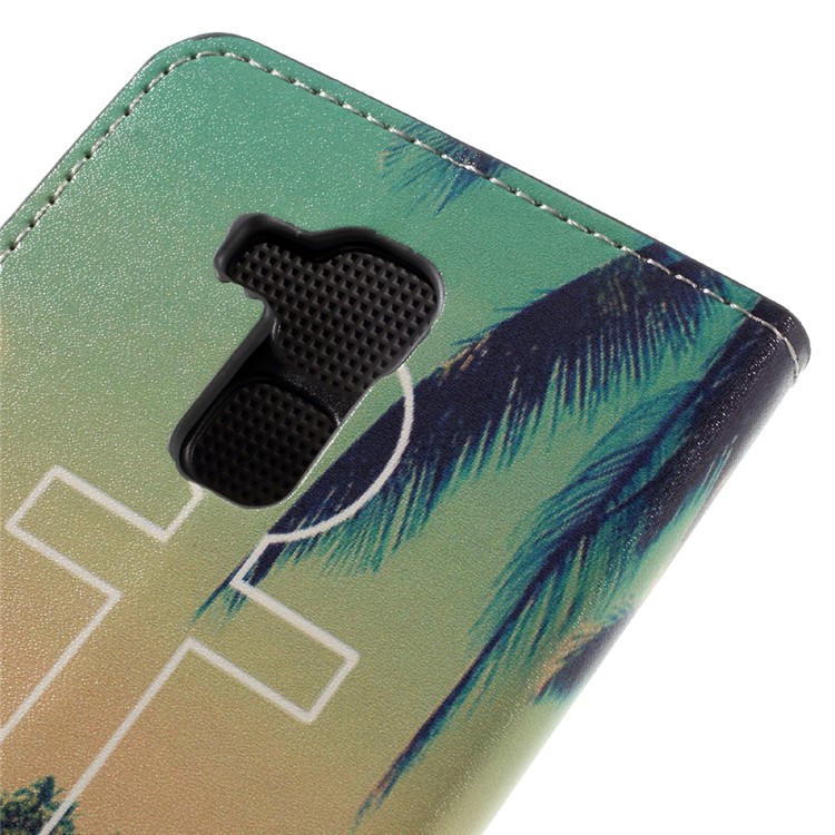 Phone Wallet Leather Stand Case for Huawei Honor 5C / GT3 - Anchor Pattern-8