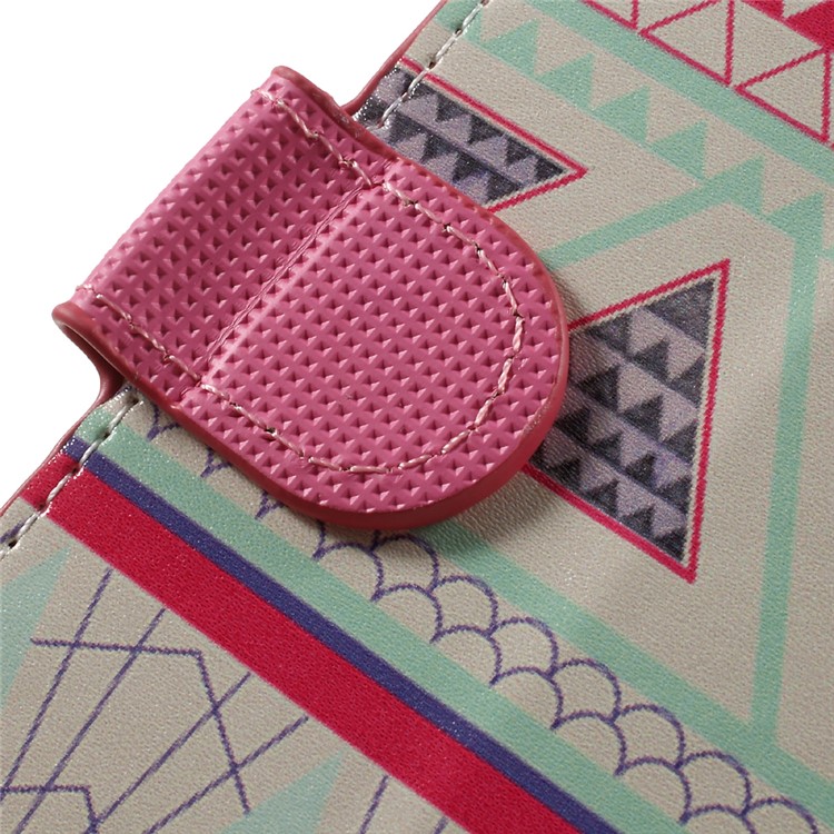 Leather Wallet Stand Case for Huawei Honor 5C / GT3 - Geometric Pattern-10
