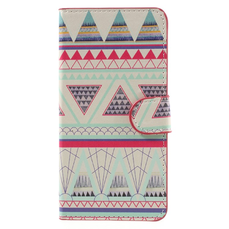 Leather Wallet Stand Case for Huawei Honor 5C / GT3 - Geometric Pattern-3