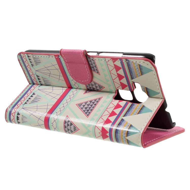 Leather Wallet Stand Case for Huawei Honor 5C / GT3 - Geometric Pattern-5
