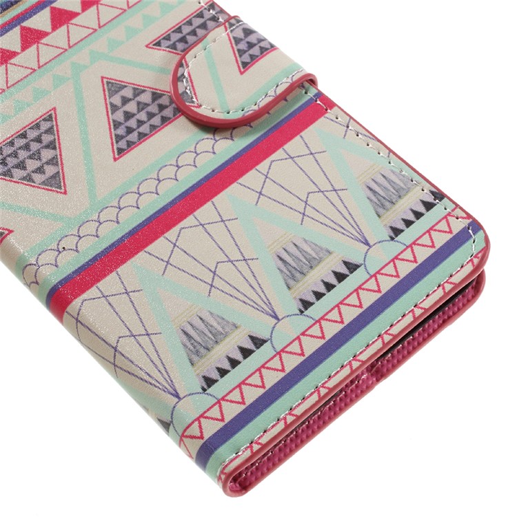 Leather Wallet Stand Case for Huawei Honor 5C / GT3 - Geometric Pattern-7