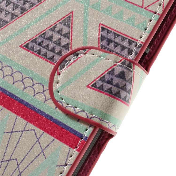 Leather Wallet Stand Case for Huawei Honor 5C / GT3 - Geometric Pattern-9