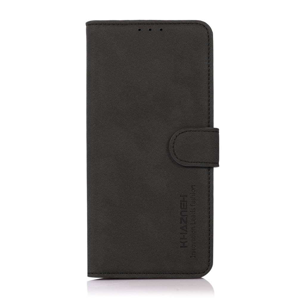 KHAZNEH Phone Case for Honor Magic4, Flip Book Textured PU Stand Magnetic Folio Wallet Cover TPU Inner Shell - Black-6