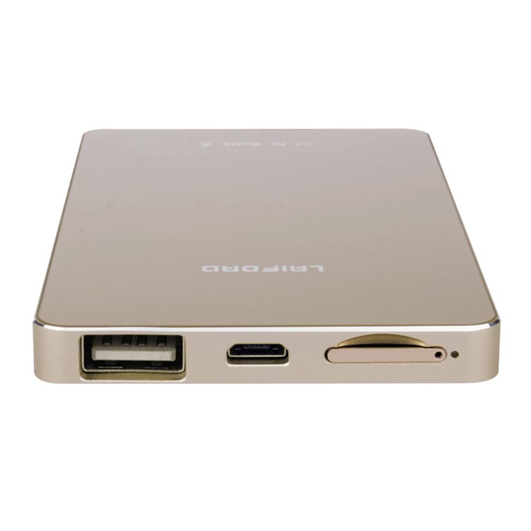LAIFORD iCharge C10 Bluetooth 4.0 Dual SIM Card Adapter + Power Bank 2-in-1 for iPhone 6s Plus - Gold Color-9